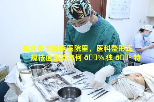在众多治痤疮医院里，医科整形正规祛痘医院有何 🐼 独 🐺 特优势
